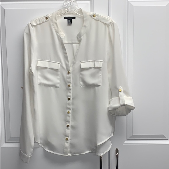 Forever 21 women’s button down blouse - Picture 6 of 9